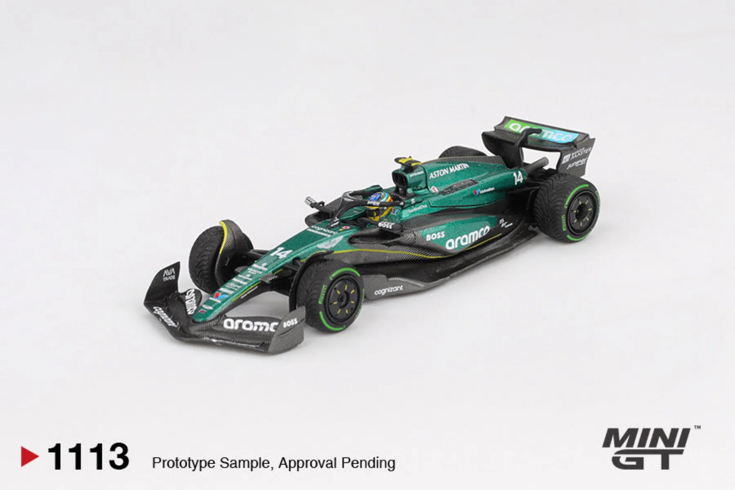 Mini GT 1:64 Aston Martin AMR24 #14 FERNANDO ALONSO 2024 F1 2024 CANADIAN GP (MGT01113-CH)