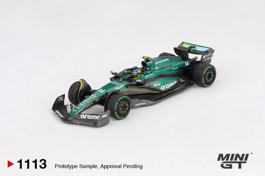 Mini GT 1:64 Aston Martin AMR24 #14 FERNANDO ALONSO 2024 F1 2024 CANADIAN GP (MGT01113-CH)