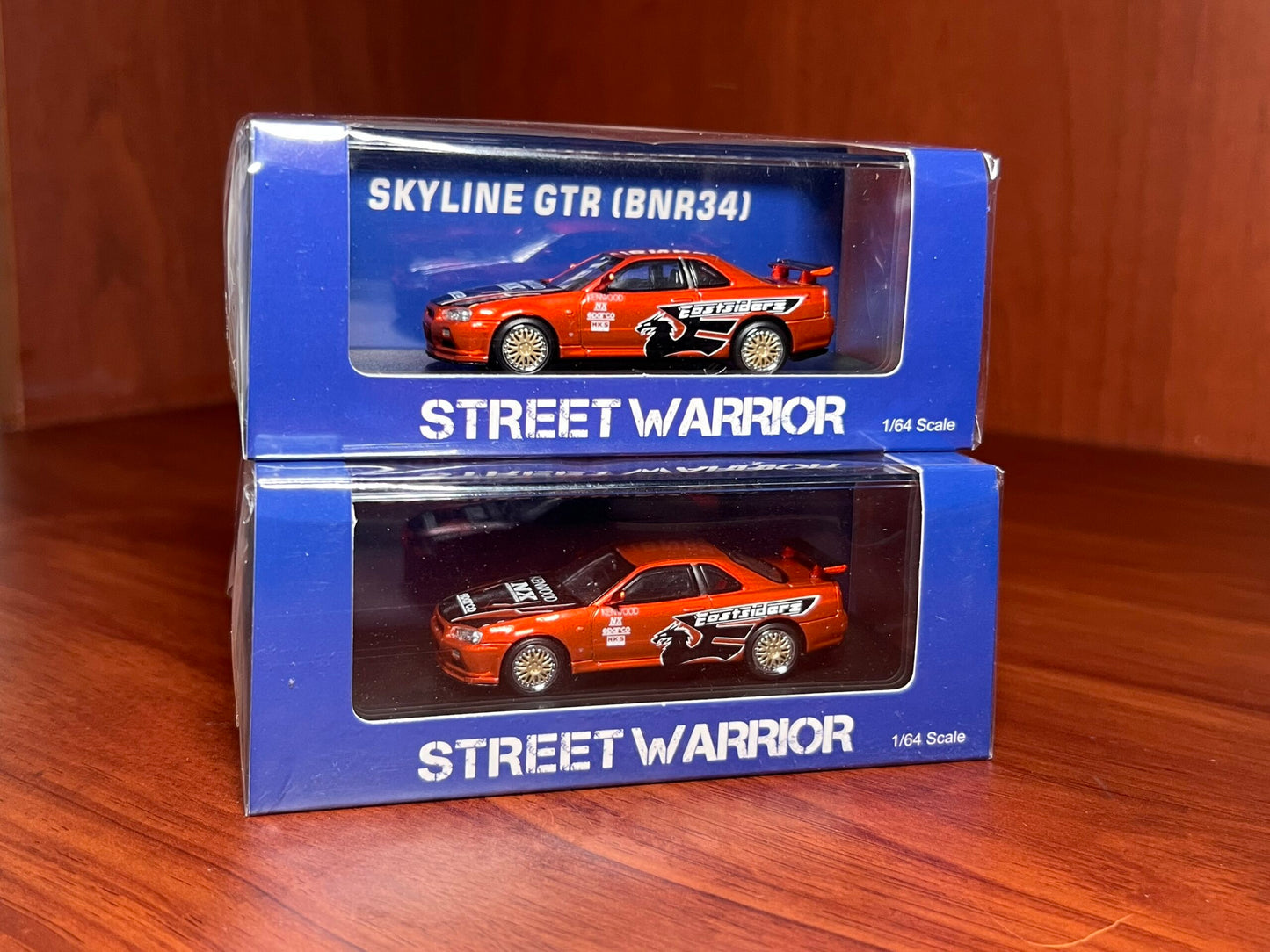Street Weapon 1:64 Nissan Skyline GT-R R34 Z-Tune Need For Speed 7 Underground Orange Gold