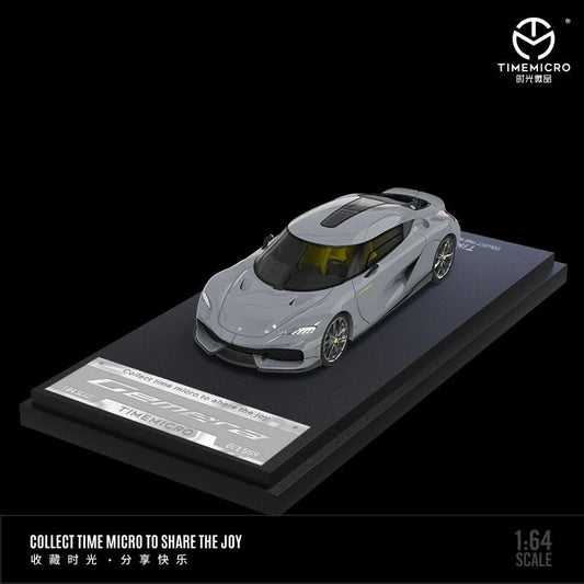 Time Micro 1:64 Grey Racing Car