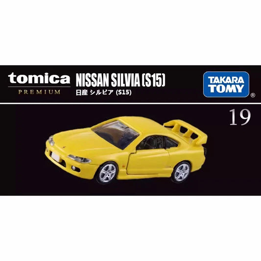 Tomica PREMIUM 1:62 Nissan Silvia S15 Yellow Openable Doors No.19