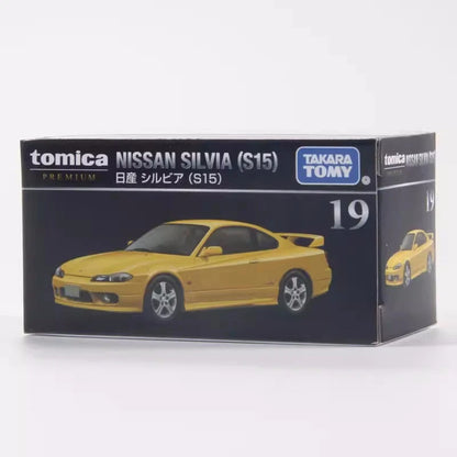 Tomica PREMIUM 1:62 Nissan Silvia S15 Yellow Openable Doors No.19