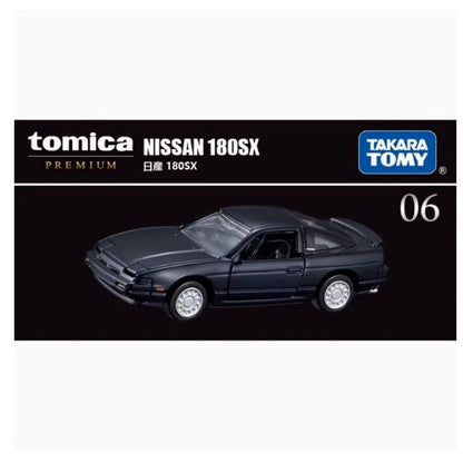 Tomica PREMIUM 1:62 Nissan 180SX Black Folding Head Lights Openable Doors No.06