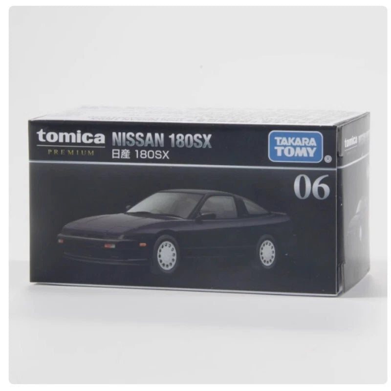 Tomica PREMIUM 1:62 Nissan 180SX Black Folding Head Lights Openable Doors No.06