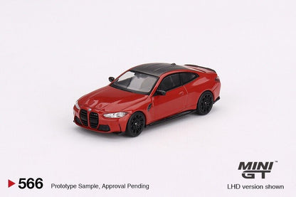 Mini GT 1/64 BMW M4 Competition (G82) Toronto Red Metallic LHD (MGT00566-L)