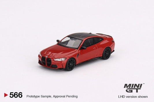 Mini GT 1/64 BMW M4 Competition (G82) Toronto Red Metallic LHD (MGT00566-L)