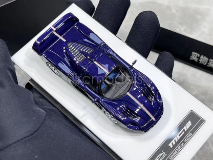 [Premium Resin Model] YM Model 1:64 Maserati MC12 Stradale Carbon Blue with Italian Stripes Limited 299 Pieces