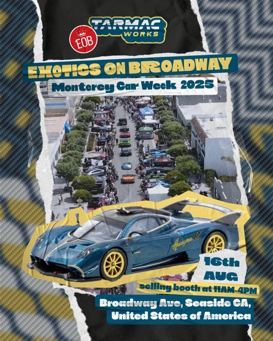 Tarmac Works 1/64 Pagani Huayra R Turquoise Carbon Fiber – USA Special Edition - GLOBAL64