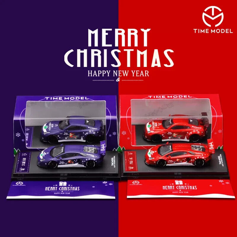 Time Micro 1/64 Lamborghini Aventador LP 700 Christmas Edition Red