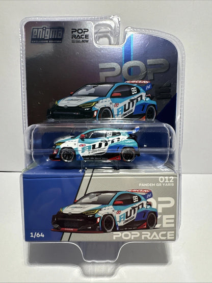 Pop Race X Enigma 1:64 Toyota GR Yaris Pandem Rocket Bunny Auto Finesse in Blister Packaging (PRE012)
