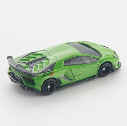 Tomica 1:68 Lamborghini Aventador SVJ Green with Car Suspension No.70