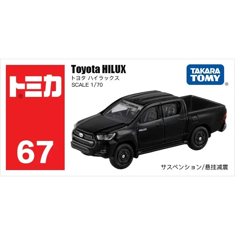 Tomica 1:70 Toyota HILUX Black with Car Suspension No.67