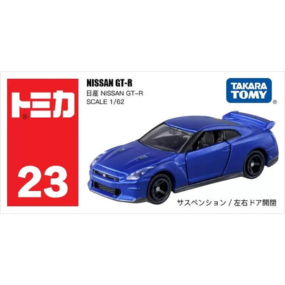 Tomica 1:62 Nissan GT-R Blue Openable Doors No.23