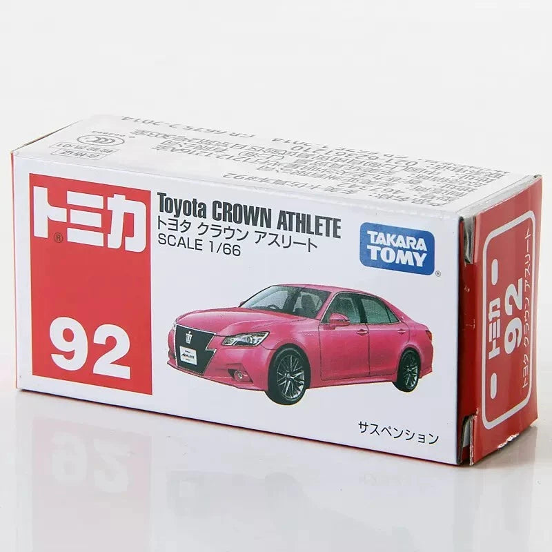 Tomica 1/66 Toyota Crown Athlete Pink with Car Suspension No.92
