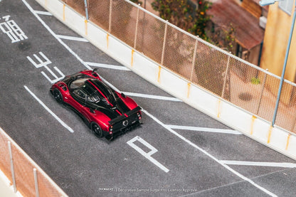 Tarmac Works 1/64 Pagani Zonda Cinque Rosso Dubai - GLOBAL64
