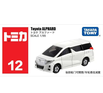 Tomica 1:65 Toyota Alphard White Openable Rear Door No.12