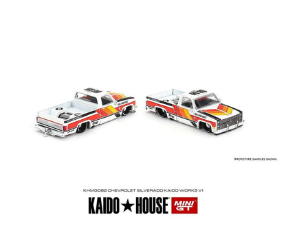 Mini GT 1:64 Chevrolet Silverado KAIDO WORKS V1 Kaidohouse Kaido House (KHMG082)