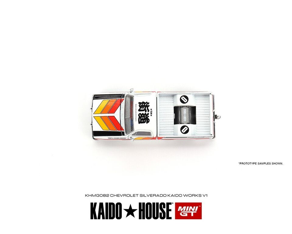 Mini GT 1:64 Chevrolet Silverado KAIDO WORKS V1 Kaidohouse Kaido House (KHMG082)