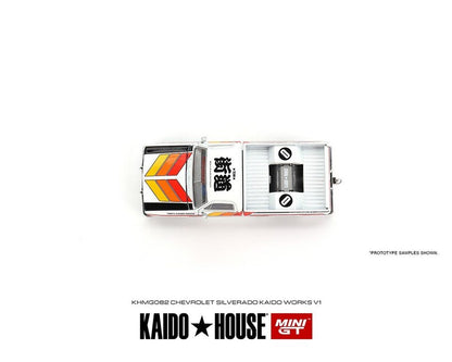 Mini GT 1:64 Chevrolet Silverado KAIDO WORKS V1 Kaidohouse Kaido House (KHMG082)