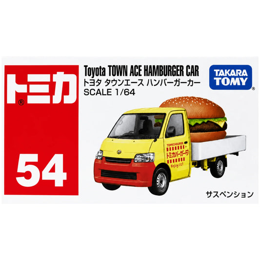 Tomica 1/64 Toyota TOWN ACE Hamburger Car with Car Suspension No.54