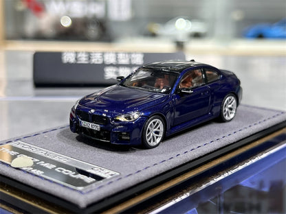 Mortal 1:64 BMW M2 Mk2 G87 Tanzanite Blue in Premium Box Packaging