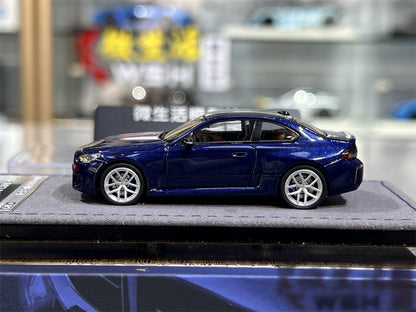 Mortal 1:64 BMW M2 Mk2 G87 Tanzanite Blue in Premium Box Packaging