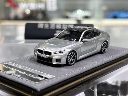 Mortal 1:64 BMW M2 Mk2 G87 Liquid Metal Silver in Premium Box Packaging