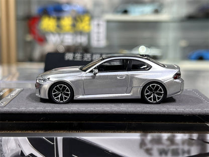 Mortal 1:64 BMW M2 Mk2 G87 Liquid Metal Silver in Premium Box Packaging
