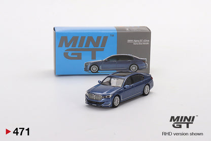 Mini GT- 1/64 BMW Alpina B7 xDrive Alpina Blue Metallic RHD (MGT00471-R)