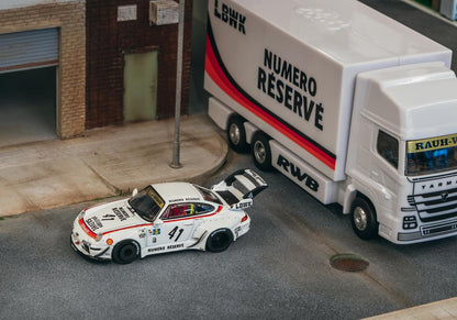 Tarmac Works 1/64 Porsche RWB 993 LBWK w/ Plastic Truck Packaging -Singapore Special Edition- HOBBY64