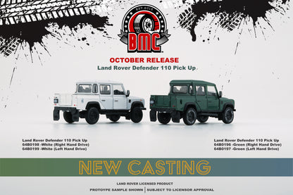 BM Creations 1/64 Land Rover 2016 Defender 110 Pick Up- Green (RHD)