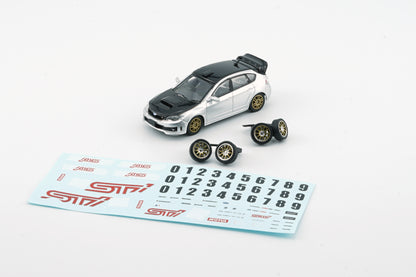 BM Creations 1/64 Subaru Impreza WRX STI 2009 w/ Muddy Rally Landscape Diorama + Figures + Accessories (Limited Edition)