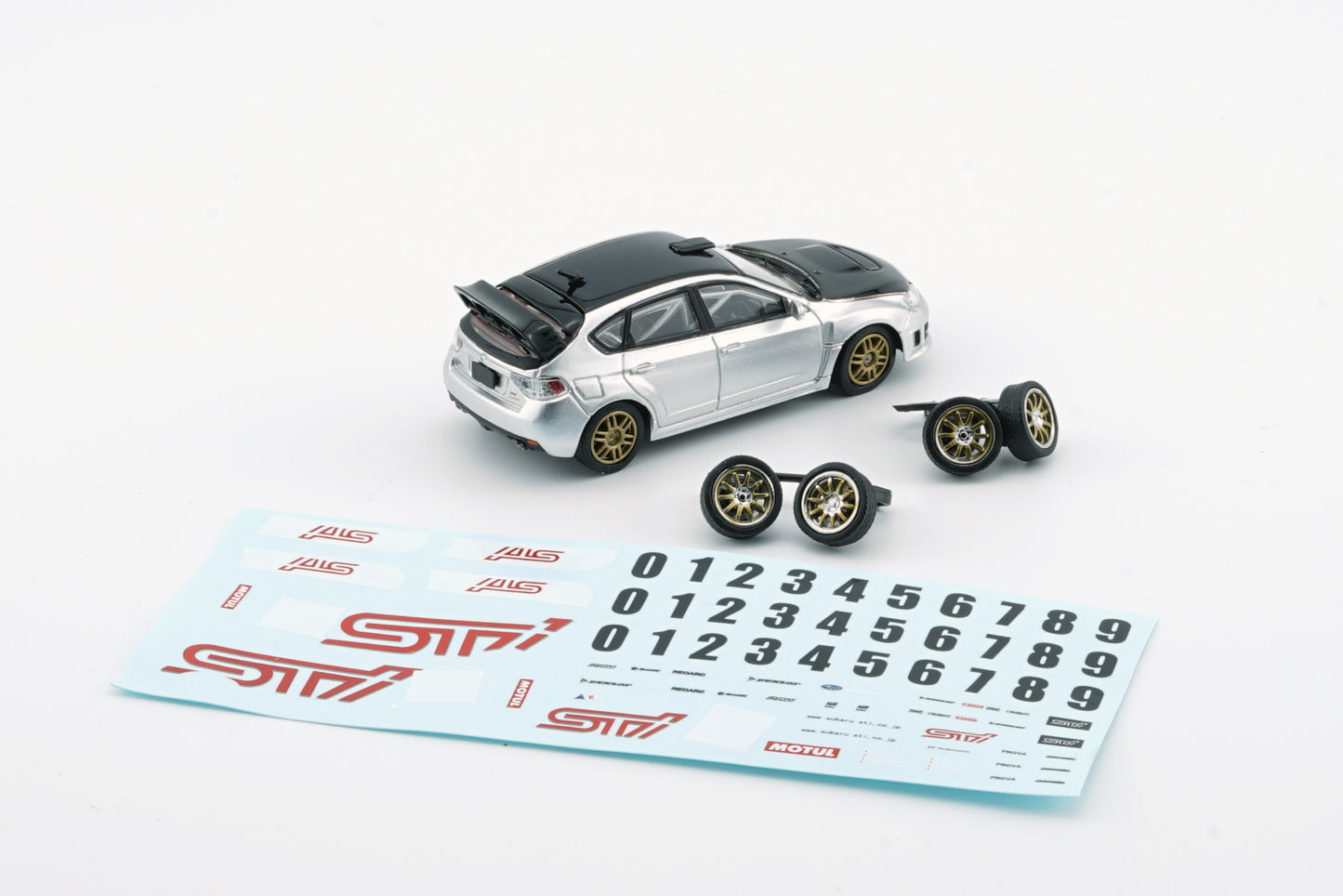 BM Creations 1/64 Subaru Impreza WRX STI 2009 w/ Muddy Rally Landscape Diorama + Figures + Accessories (Limited Edition)