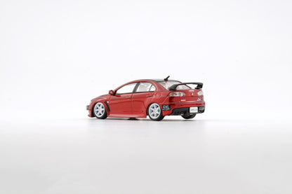 BM Creations 1/64 Mitsubishi Lancer Evolution X Red JDM w/ 4 Additional Wheels (RHD)