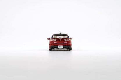 BM Creations 1/64 Mitsubishi Lancer Evolution X Red JDM w/ 4 Additional Wheels (RHD)