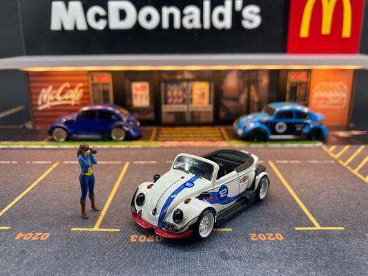 Inspire Model 1/64 Volkswagen Beetle RWB Robert Design Martini Ltd Edition- Riverside Show 2021 (RD6408)