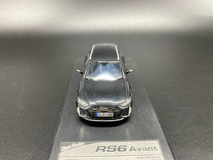 [Premium Resin Model] Stance Hunters 1/64 Audi RS6 Avant with Removable Roof Box -Black