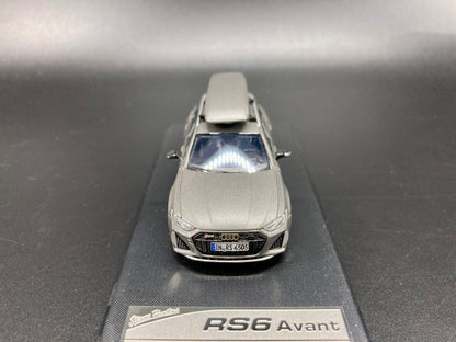 [Premium Resin Model] Stance Hunters 1/64 Audi RS6 Avant with Removable Roof Box - Matt Grey