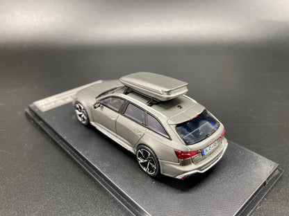 [Premium Resin Model] Stance Hunters 1/64 Audi RS6 Avant with Removable Roof Box - Matt Grey