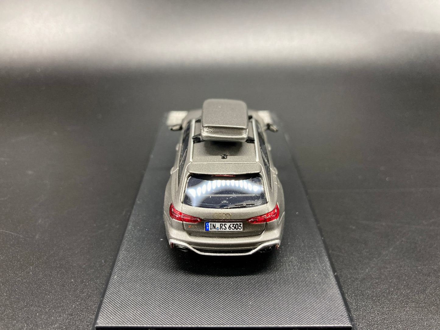 [Premium Resin Model] Stance Hunters 1/64 Audi RS6 Avant with Removable Roof Box - Matt Grey