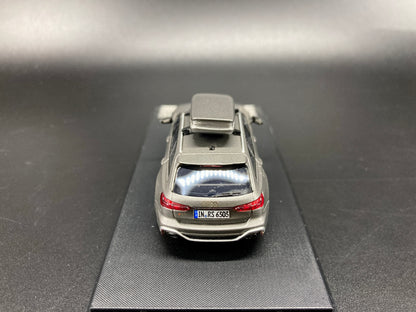 [Premium Resin Model] Stance Hunters 1/64 Audi RS6 Avant with Removable Roof Box - Matt Grey