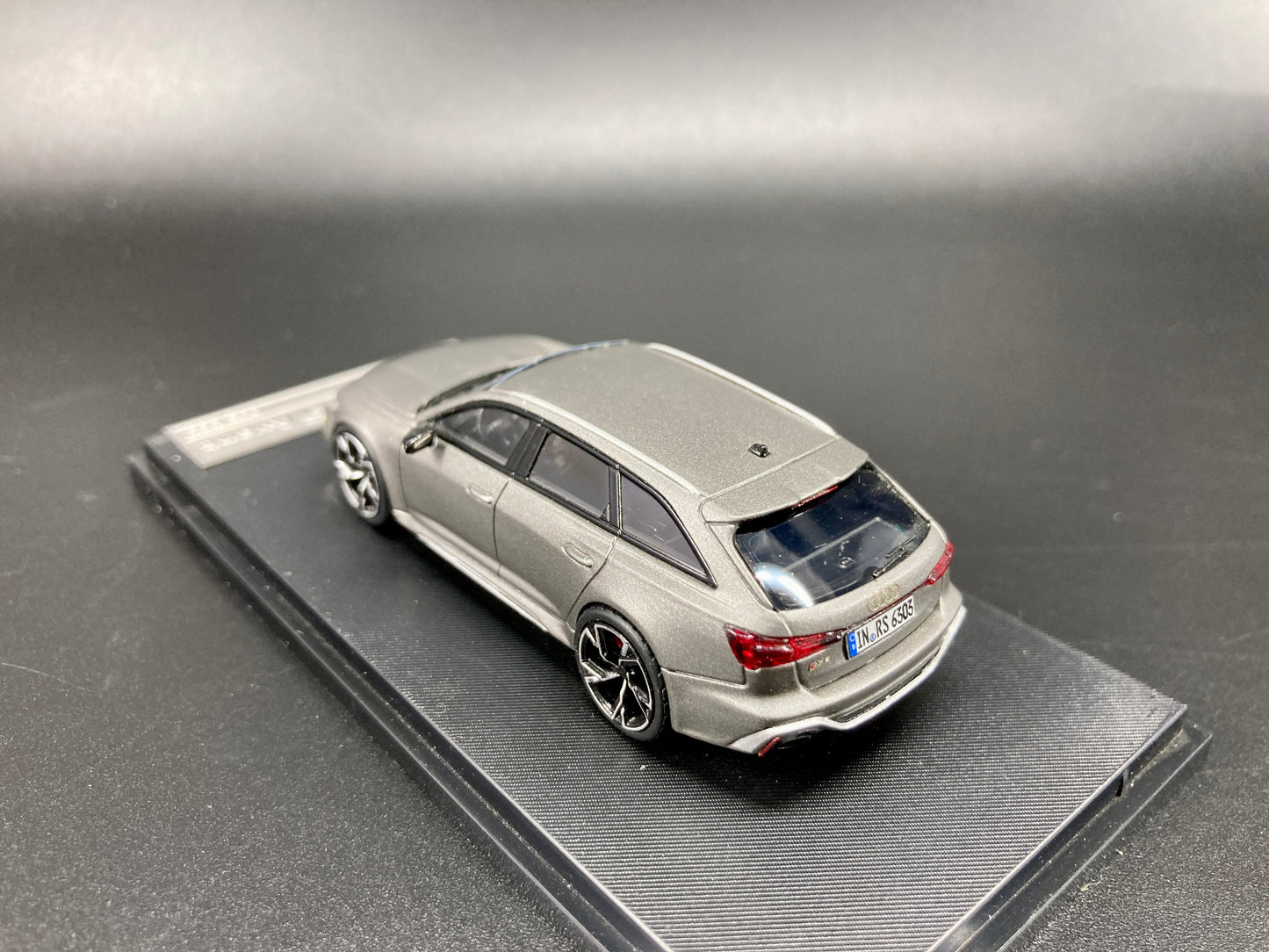 [Premium Resin Model] Stance Hunters 1/64 Audi RS6 Avant with Removable Roof Box - Matt Grey