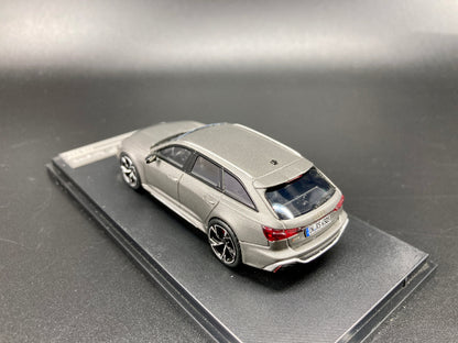 [Premium Resin Model] Stance Hunters 1/64 Audi RS6 Avant with Removable Roof Box - Matt Grey