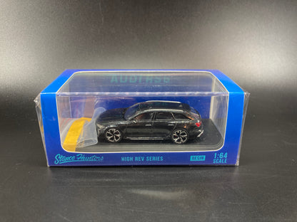 [Premium Resin Model] Stance Hunters 1/64 Audi RS6 Avant with Removable Roof Box -Black