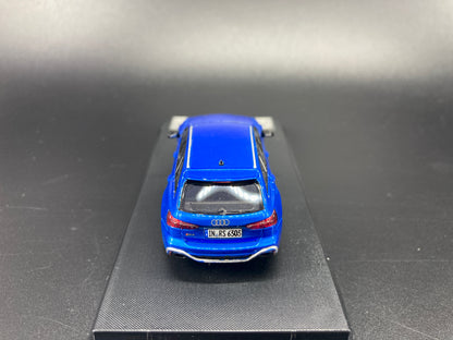 [Premium Resin Model] Stance Hunters 1/64 Audi RS6 Avant with Removable Roof Box - Blue