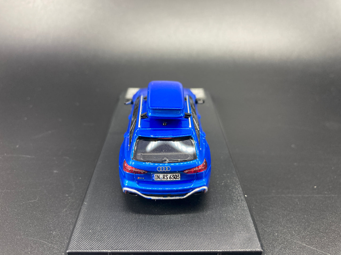 [Premium Resin Model] Stance Hunters 1/64 Audi RS6 Avant with Removable Roof Box - Blue