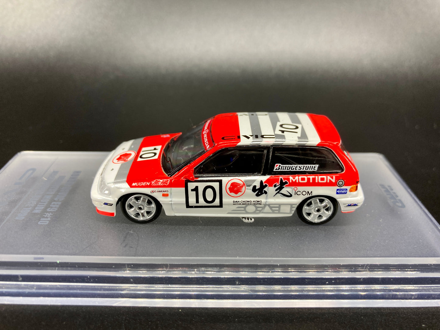 INNO64 1/64 Honda Civic EF9 #10 Idemitsu Motion Macau 1990 Diecast Model Car