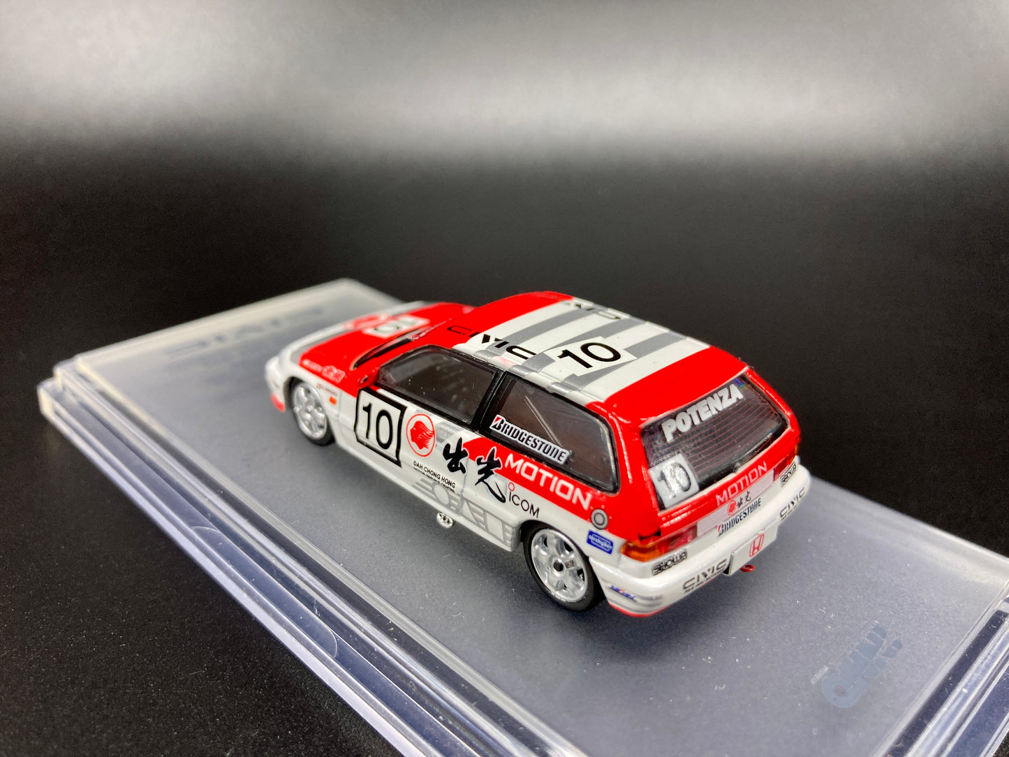 INNO64 1/64 Honda Civic EF9 #10 Idemitsu Motion Macau 1990 Diecast Model Car