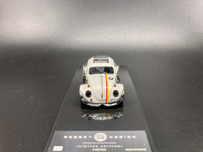 Inspire Model 1/64 Volkswagen Beetle RWB Robert Design Label Series- White (LB640008E)