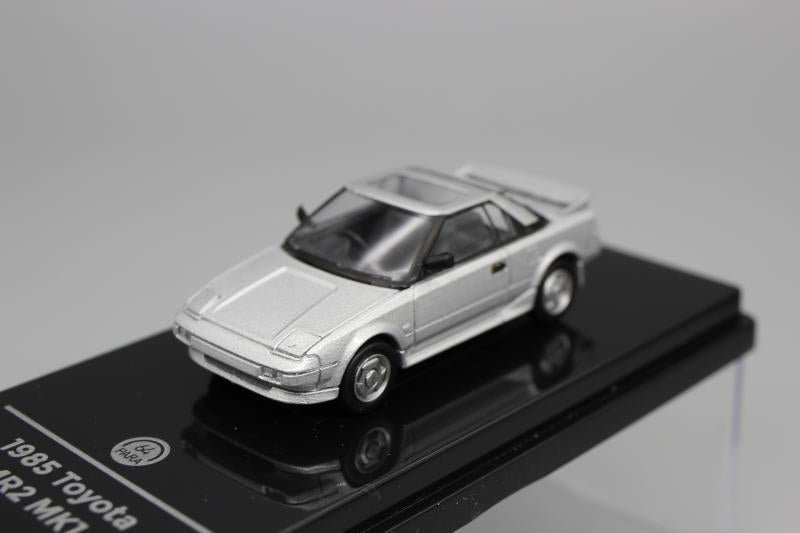 PARA64 1/64 Toyota MR2 MK1 1985 Super Silver Metallic Closed Light